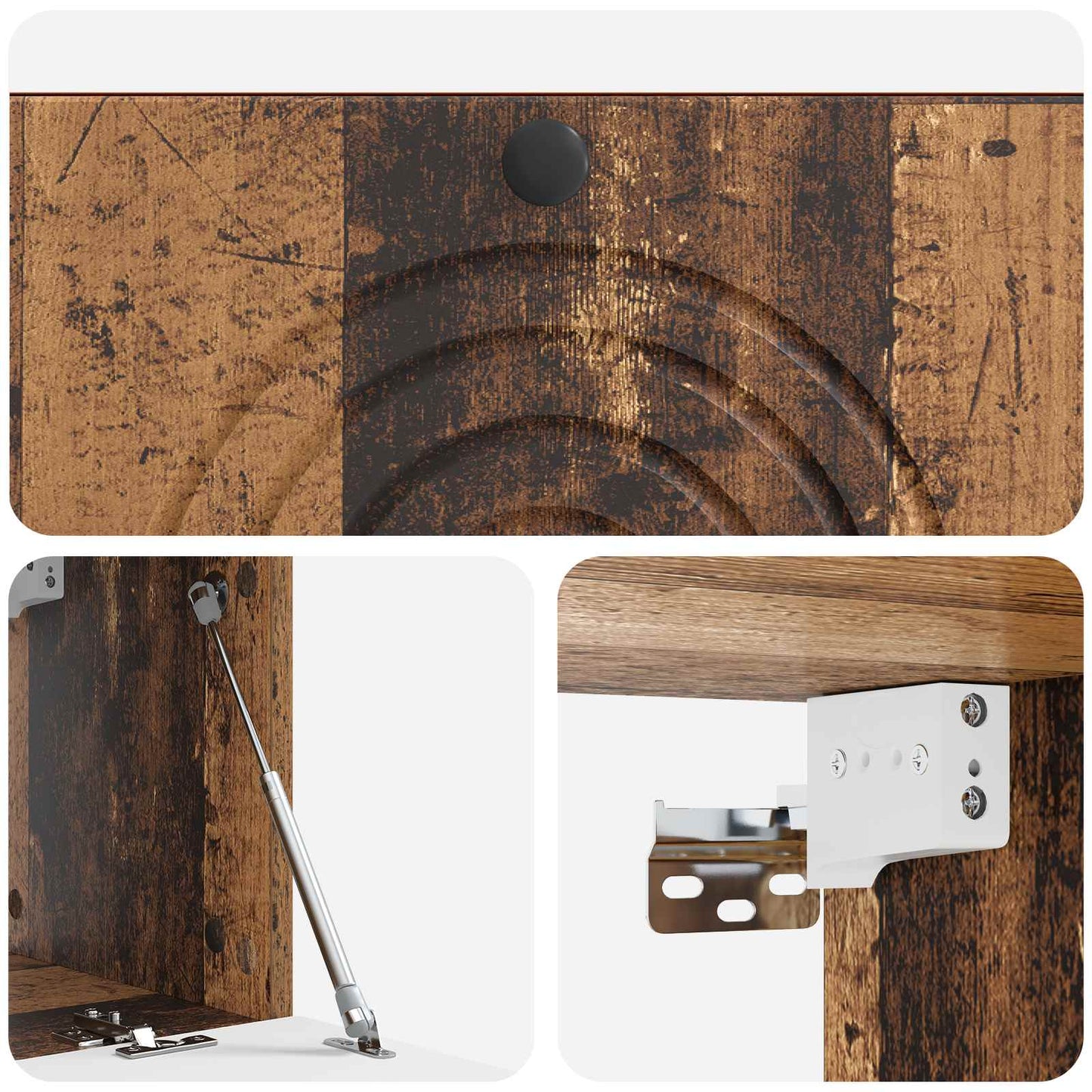 vidaXL Wall-Mounted TV Cabinet Wall-mounted Old Wood 78.5 x 31 x 30 cm