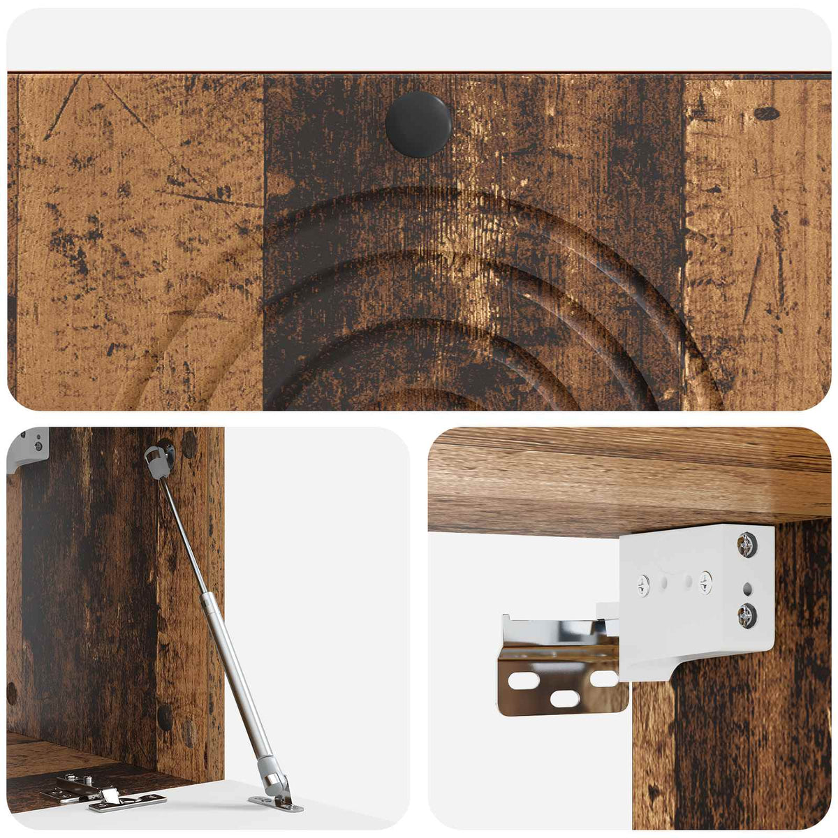 vidaXL Wall-Mounted TV Cabinet Wall-mounted Old Wood 78.5 x 31 x 30 cm