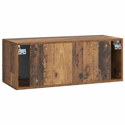vidaXL Wall-Mounted TV Cabinet Wall-mounted Old Wood 78.5 x 31 x 30 cm