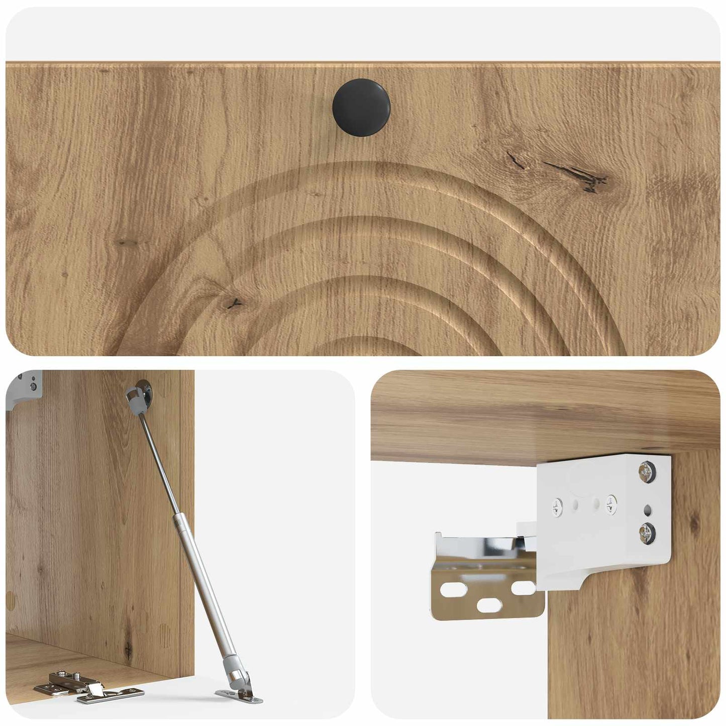 vidaXL Wall-Mounted TV Cabinet Artisan Oak 78.5 x 31 x 30 cm