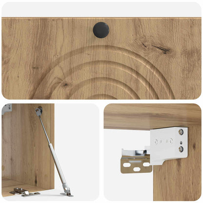 vidaXL Wall-Mounted TV Cabinet Artisan Oak 78.5 x 31 x 30 cm