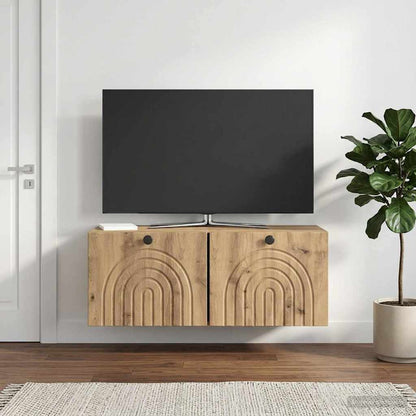 vidaXL Wall-Mounted TV Cabinet 78.5 x 31 x 30 cm Artisan Oak