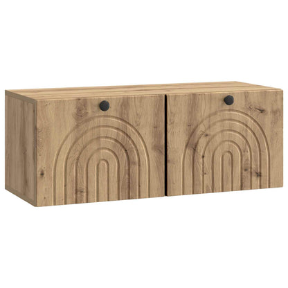 vidaXL Wall-Mounted TV Cabinet Artisan Oak 78.5 x 31 x 30 cm