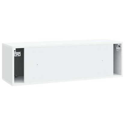 vidaXL Wall-Mounted TV Cabinet White 98 x 31 x 30 cm Engineered Wood