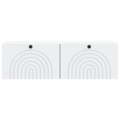 vidaXL Wall-Mounted TV Cabinet White 98 x 31 x 30 cm Engineered Wood