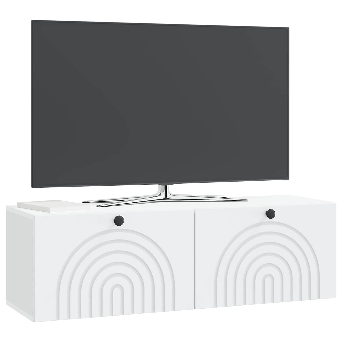 vidaXL Wall-Mounted TV Cabinet White 98 x 31 x 30 cm Engineered Wood