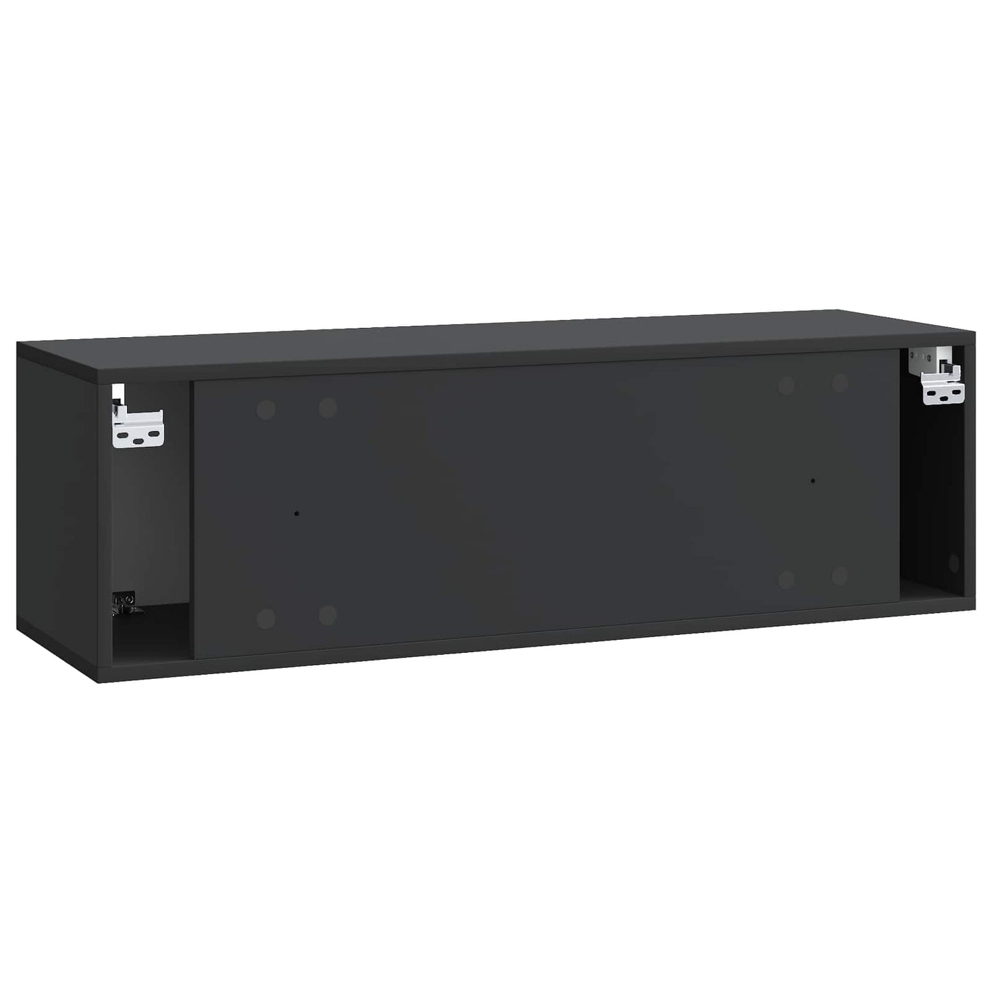 vidaXL Wall-Mounted TV Cabinet Black 98 x 31 x 30 cm Engineered Wood