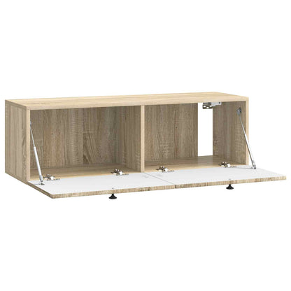 vidaXL Wall-Mounted TV Cabinet Wall-mounted Sonoma Oak 98 x 31 x 30 cm