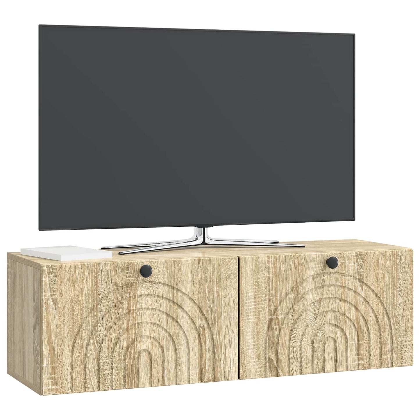 vidaXL Wall-Mounted TV Cabinet Wall-mounted Sonoma Oak 98 x 31 x 30 cm
