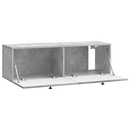 vidaXL Wall-Mounted TV Cabinet Concrete Grey 98 x 31 x 30 cm