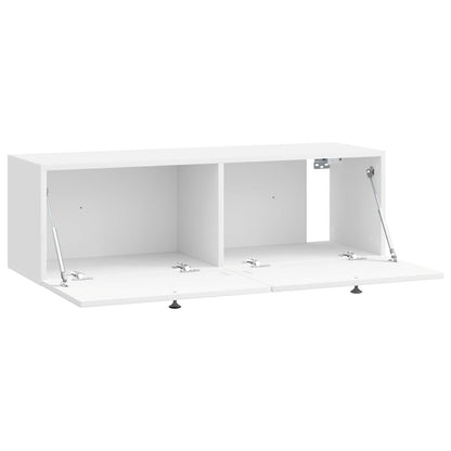 vidaXL Wall-Mounted TV Cabinet High Gloss White 98 x 31 x 30 cm
