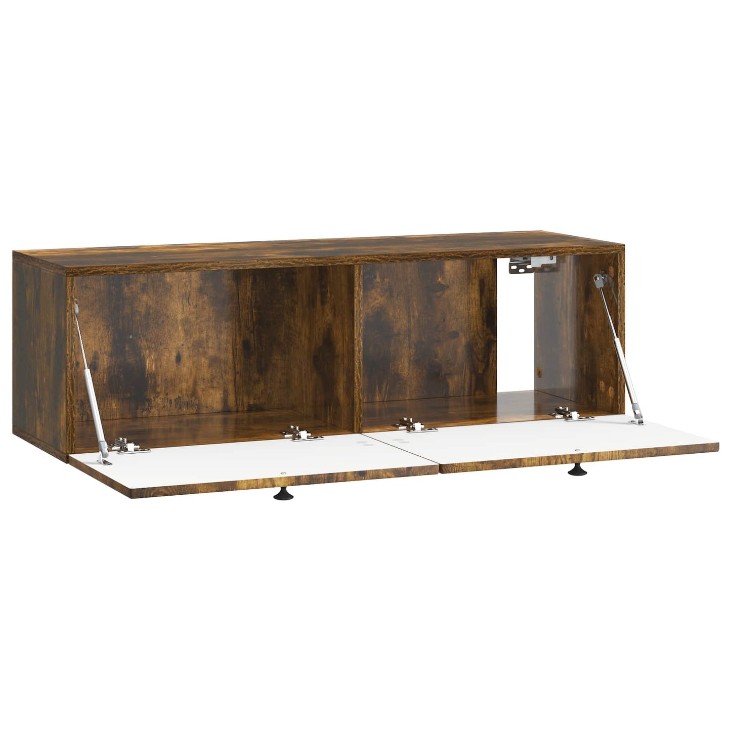vidaXL Wall-Mounted TV Cabinet Wall-mounted Smoked Oak 98 x 31 x 30 cm