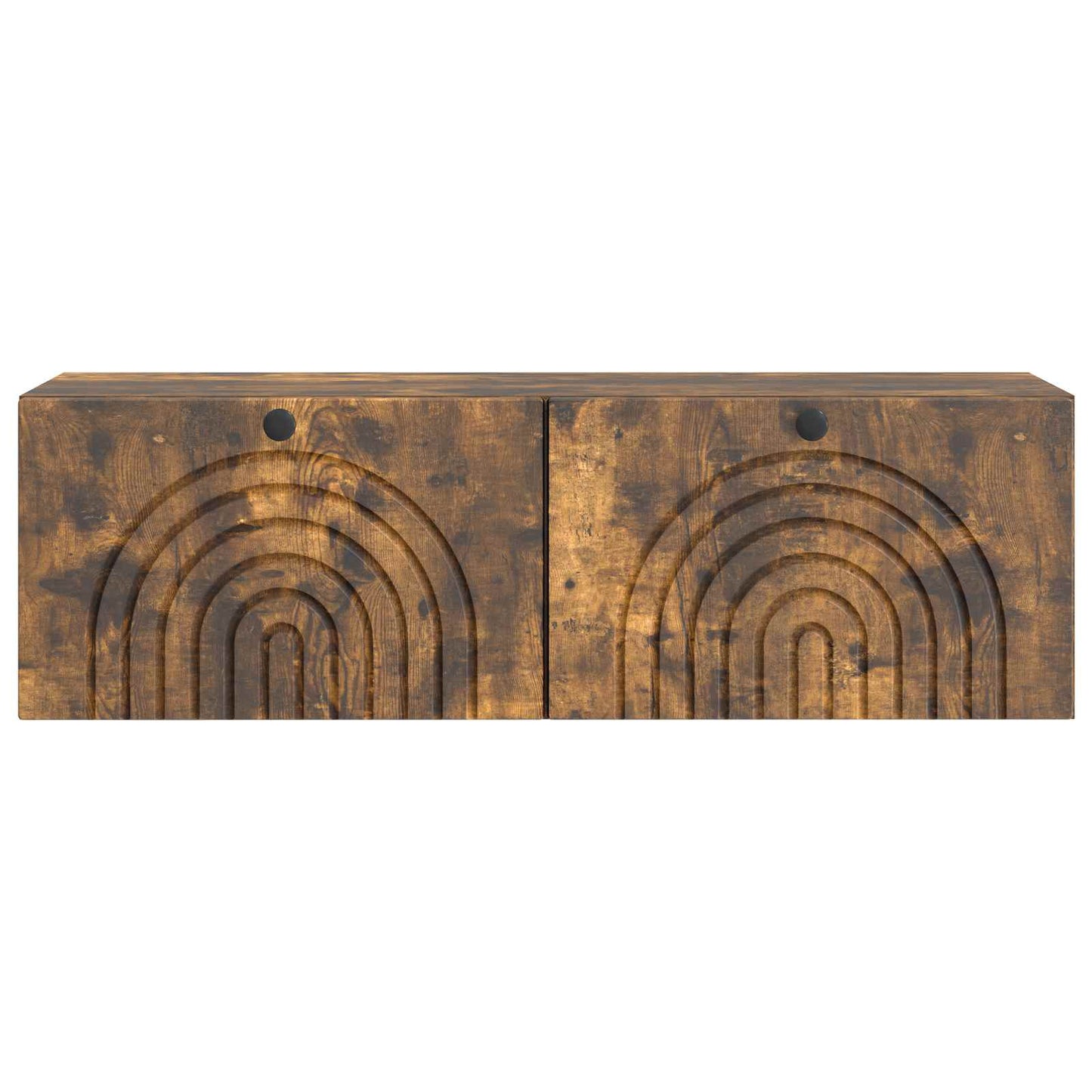 vidaXL Wall-Mounted TV Cabinet Wall-mounted Smoked Oak 98 x 31 x 30 cm
