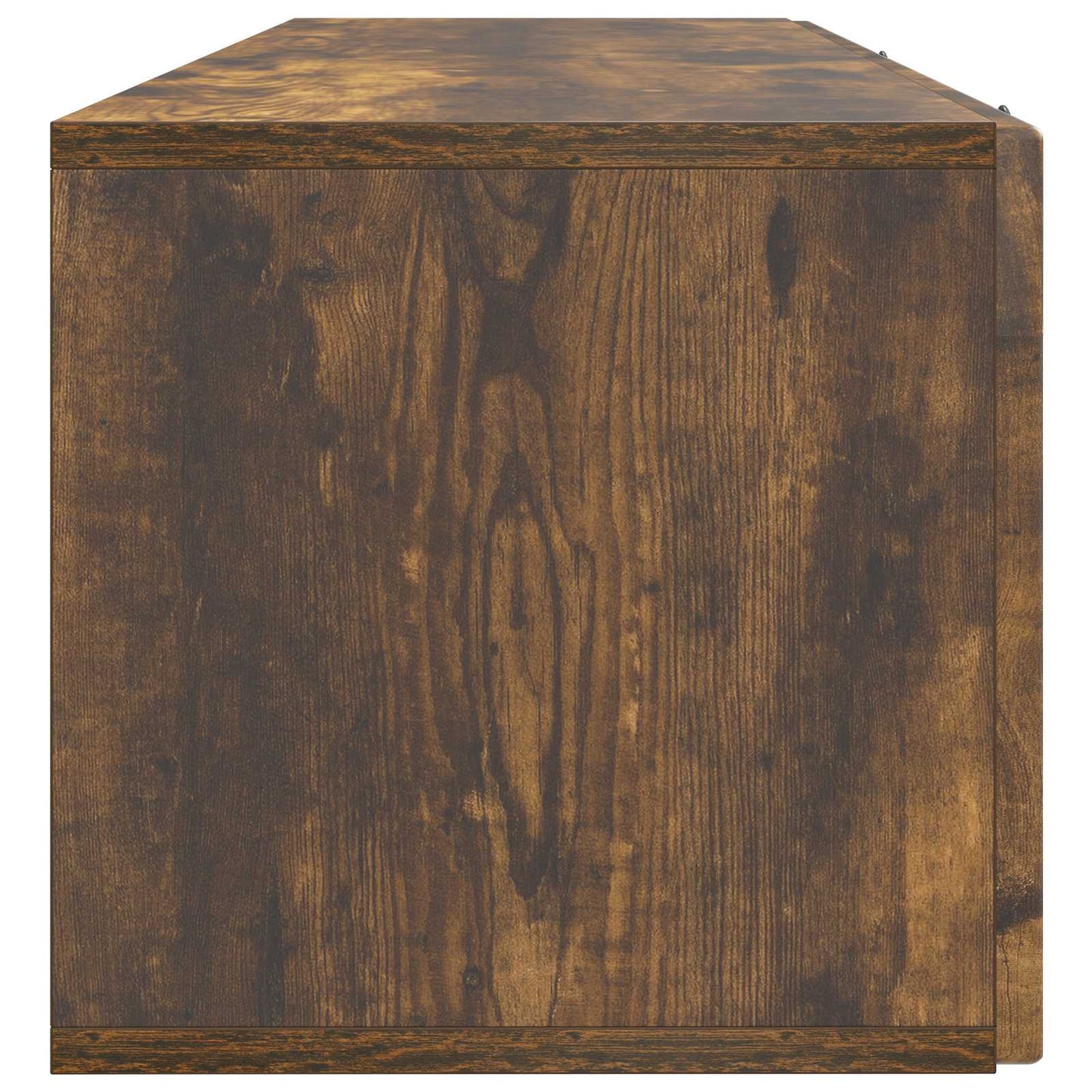 vidaXL Wall-Mounted TV Cabinet Wall-mounted Smoked Oak 98 x 31 x 30 cm
