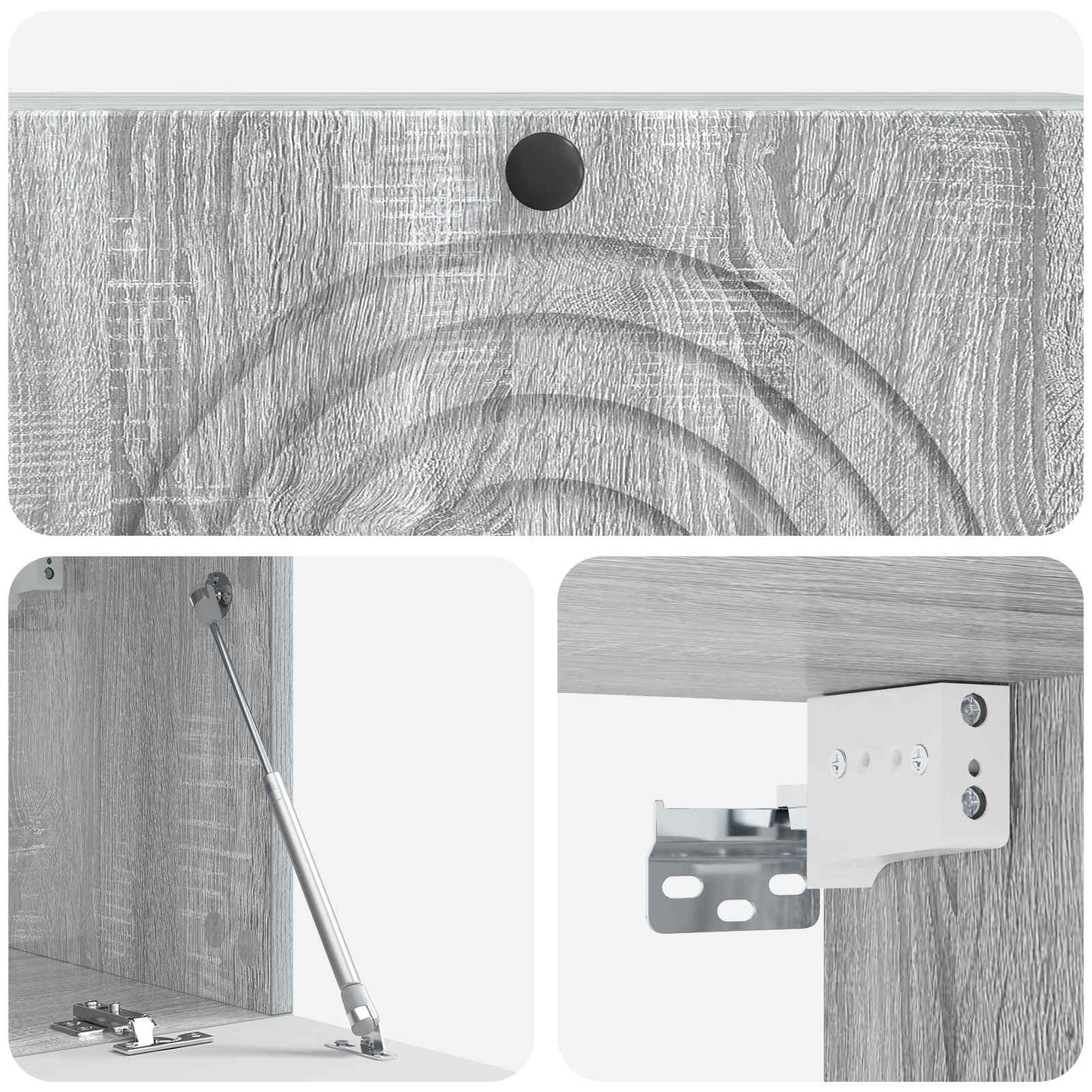 vidaXL Wall-Mounted TV Cabinet Grey Sonoma 98 x 31 x 30 cm