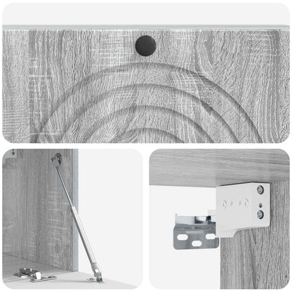 vidaXL Wall-Mounted TV Cabinet Grey Sonoma 98 x 31 x 30 cm