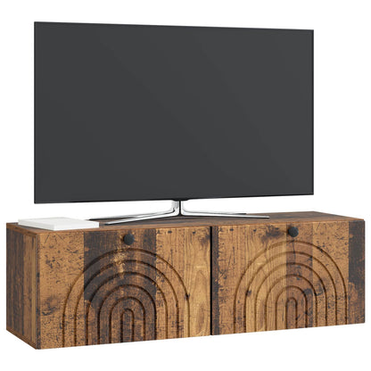 vidaXL Wall-Mounted TV Cabinet Wall-mounted Old Wood 98 x 31 x 30 cm