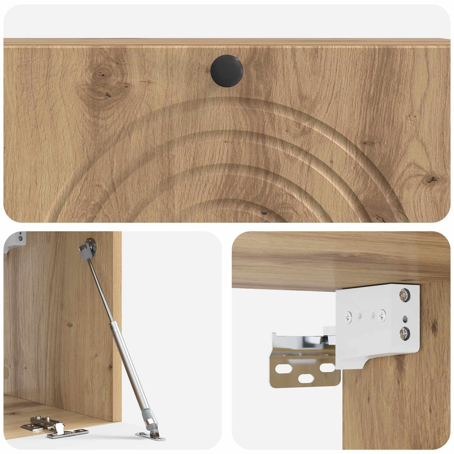 vidaXL Wall-Mounted TV Cabinet 98 x 31 x 30 cm Artisan Oak