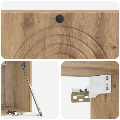 vidaXL Wall-Mounted TV Cabinet 98 x 31 x 30 cm Artisan Oak