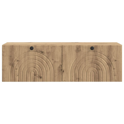 vidaXL Wall-Mounted TV Cabinet 98 x 31 x 30 cm Artisan Oak