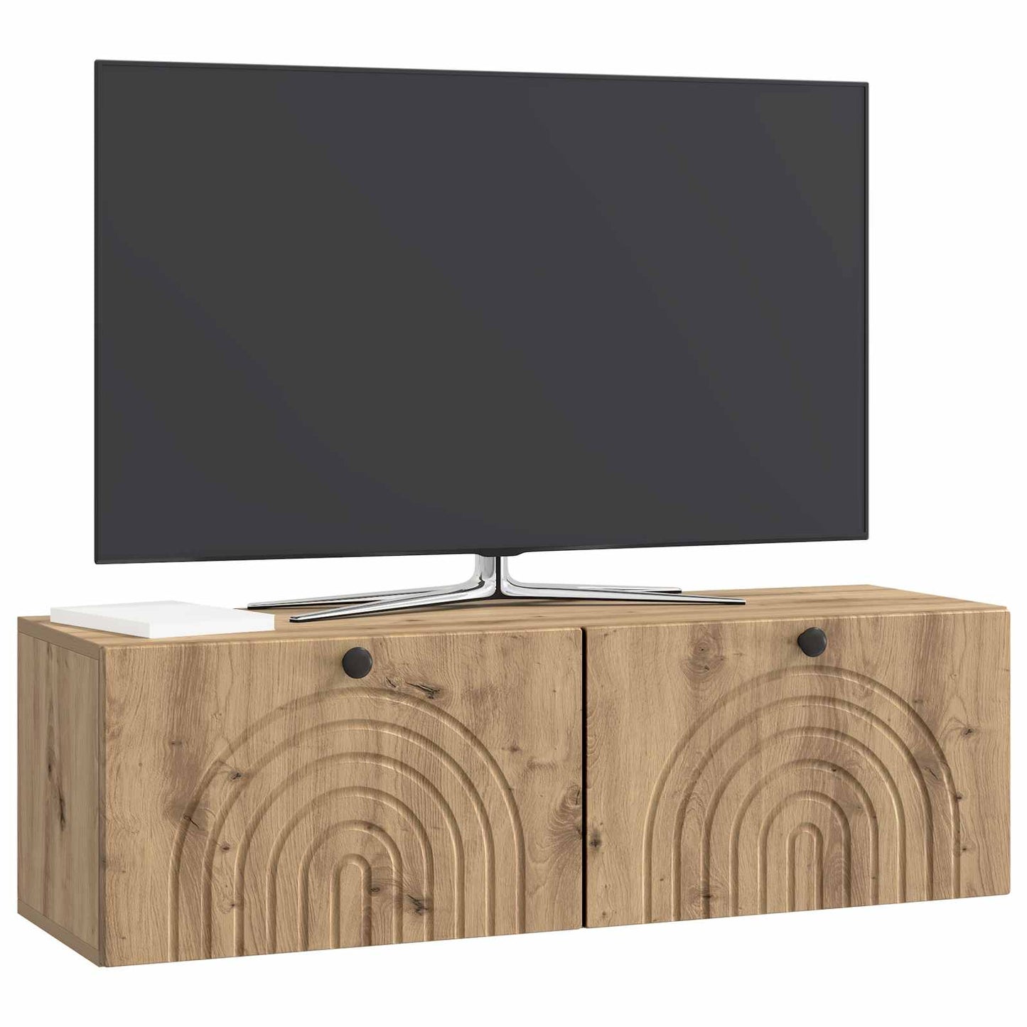vidaXL Wall-Mounted TV Cabinet 98 x 31 x 30 cm Artisan Oak