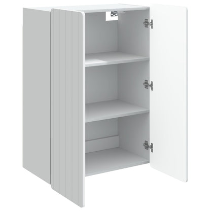 vidaXL Wall-Mounted Cabinet White 66 x 34.5 x 92 cm Engineered Wood