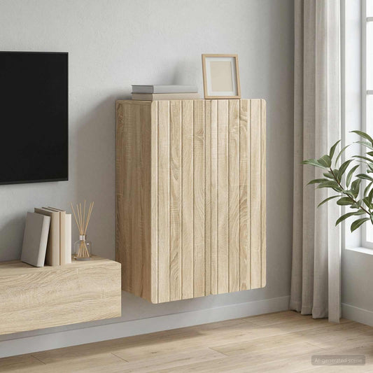 vidaXL Wall-Mounted Cabinet Sonoma Oak 66 x 34.5 x 92 cm