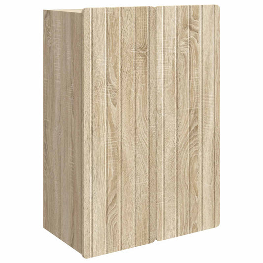 vidaXL Wall-Mounted Cabinet Sonoma Oak 66 x 34.5 x 92 cm