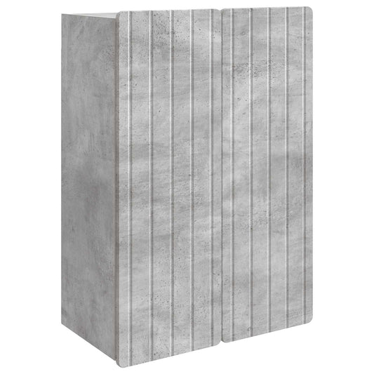 vidaXL Wall-Mounted Cabinet Concrete Grey 66 x 34.5 x 92 cm
