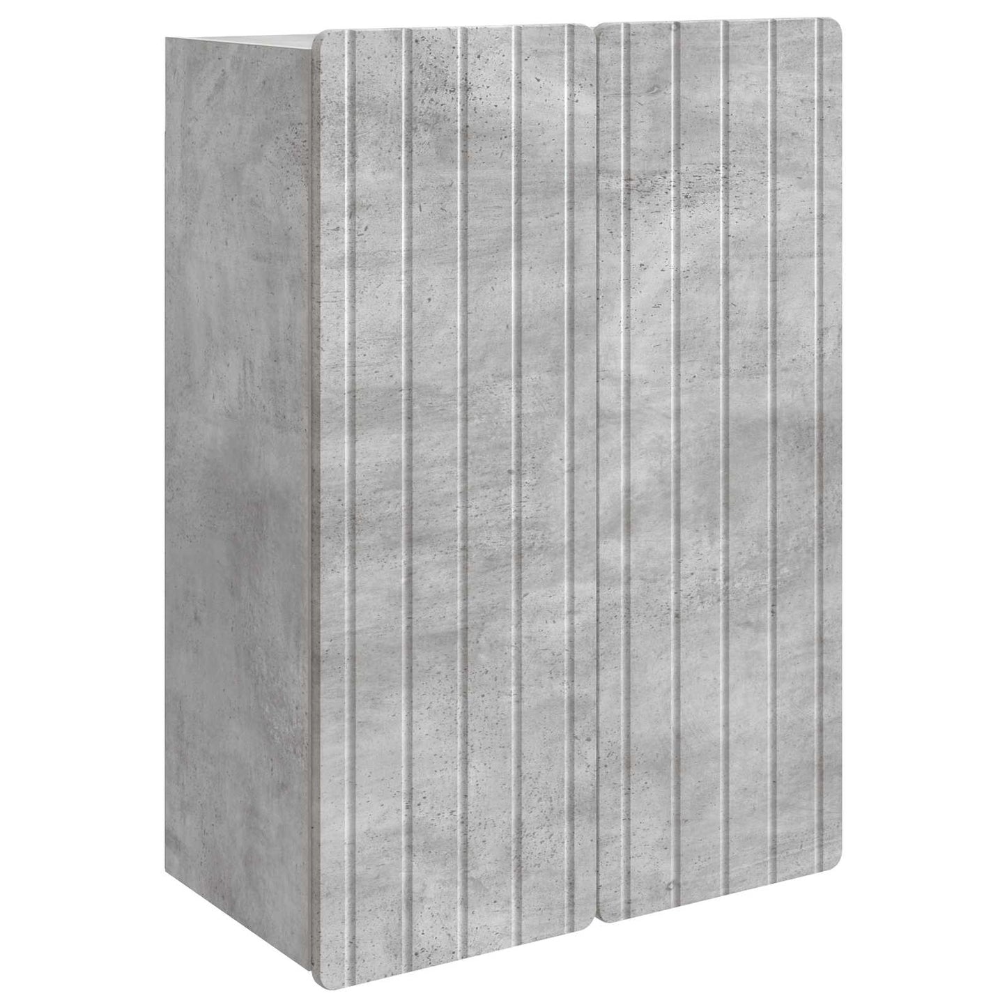 vidaXL Wall-Mounted Cabinet Concrete Grey 66 x 34.5 x 92 cm