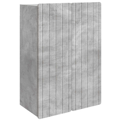 vidaXL Wall-Mounted Cabinet Concrete Grey 66 x 34.5 x 92 cm