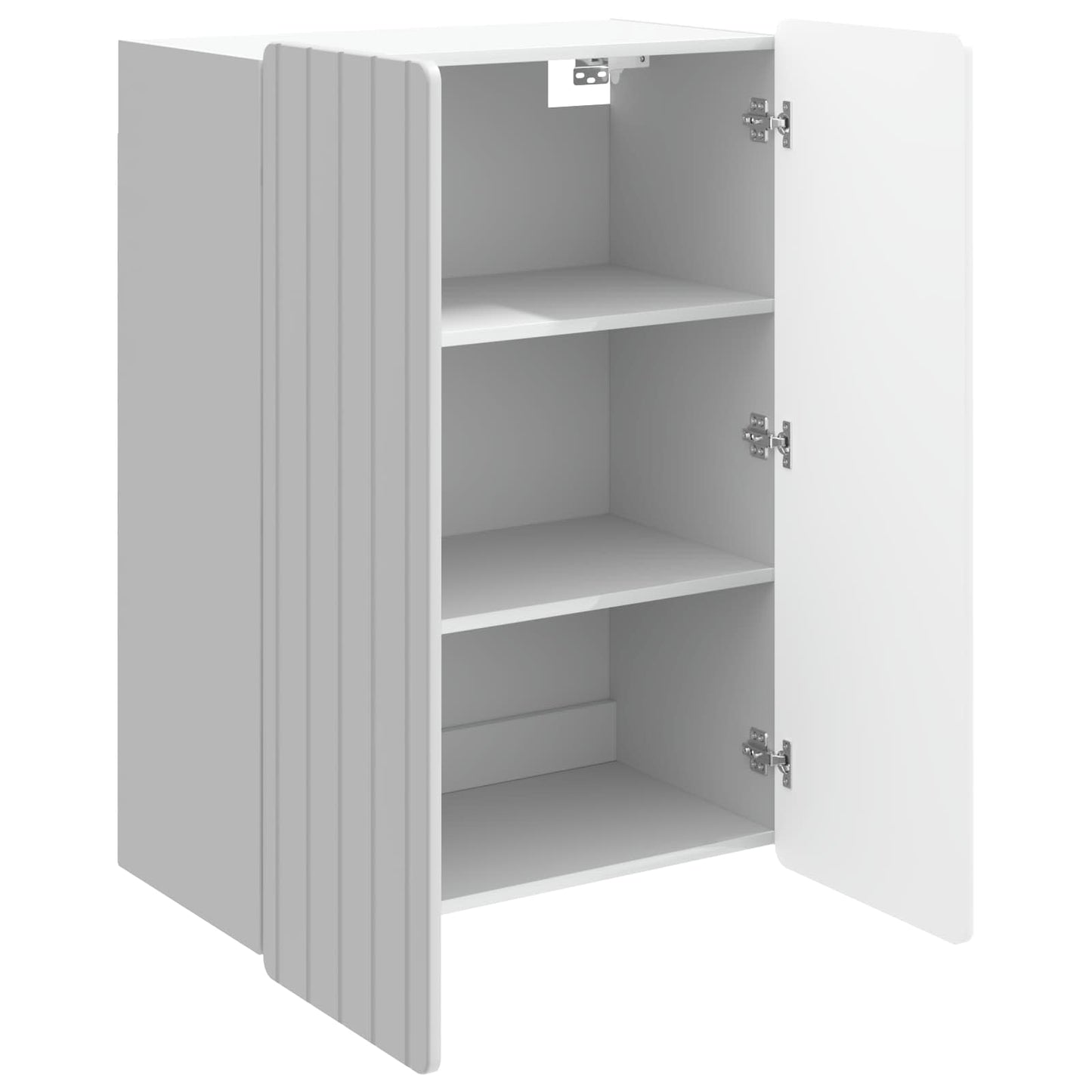 vidaXL Wall-Mounted Cabinet High Gloss White 66 x 34.5 x 92 cm