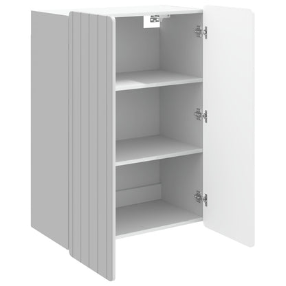 vidaXL Wall-Mounted Cabinet High Gloss White 66 x 34.5 x 92 cm