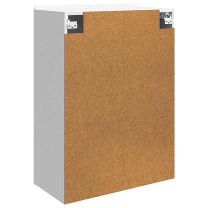 vidaXL Wall-Mounted Cabinet High Gloss White 66 x 34.5 x 92 cm