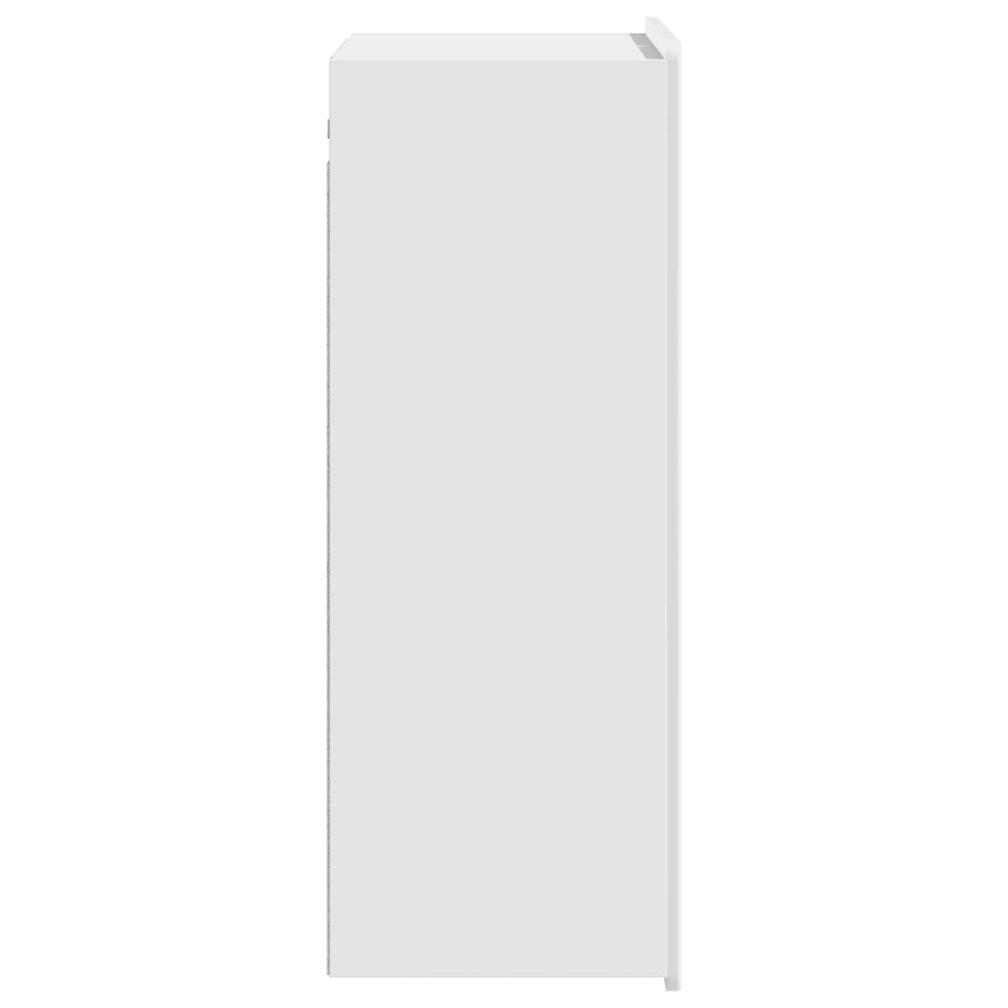 vidaXL Wall-Mounted Cabinet High Gloss White 66 x 34.5 x 92 cm