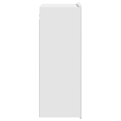 vidaXL Wall-Mounted Cabinet High Gloss White 66 x 34.5 x 92 cm