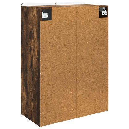 vidaXL Wall-Mounted Cabinet Smoked Oak 66 x 34.5 x 92 cm