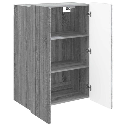 vidaXL Wall-Mounted Cabinet Grey Sonoma 66 x 34.5 x 92 cm