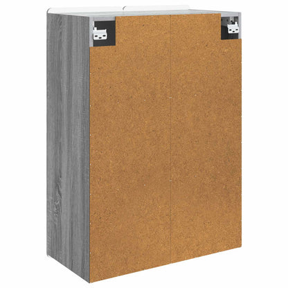 vidaXL Wall-Mounted Cabinet Grey Sonoma 66 x 34.5 x 92 cm