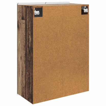 vidaXL Wall-Mounted Cabinet Old Wood 66 x 34.5 x 92 cm Engineered Wood