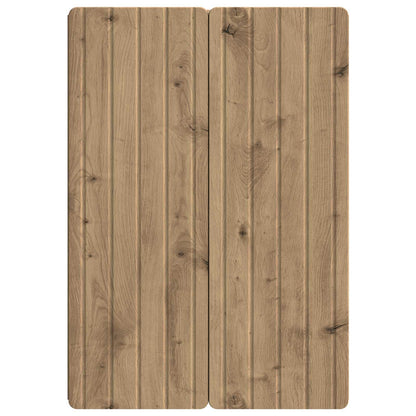 vidaXL Wall-Mounted Cabinet Artisan Oak 66 x 34.5 x 92 cm