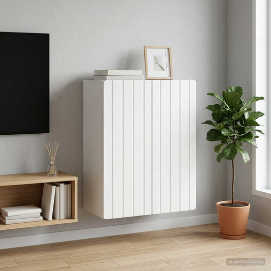 vidaXL Wall-Mounted Cabinet White 59 x 31 x 64 cm Engineered Wood
