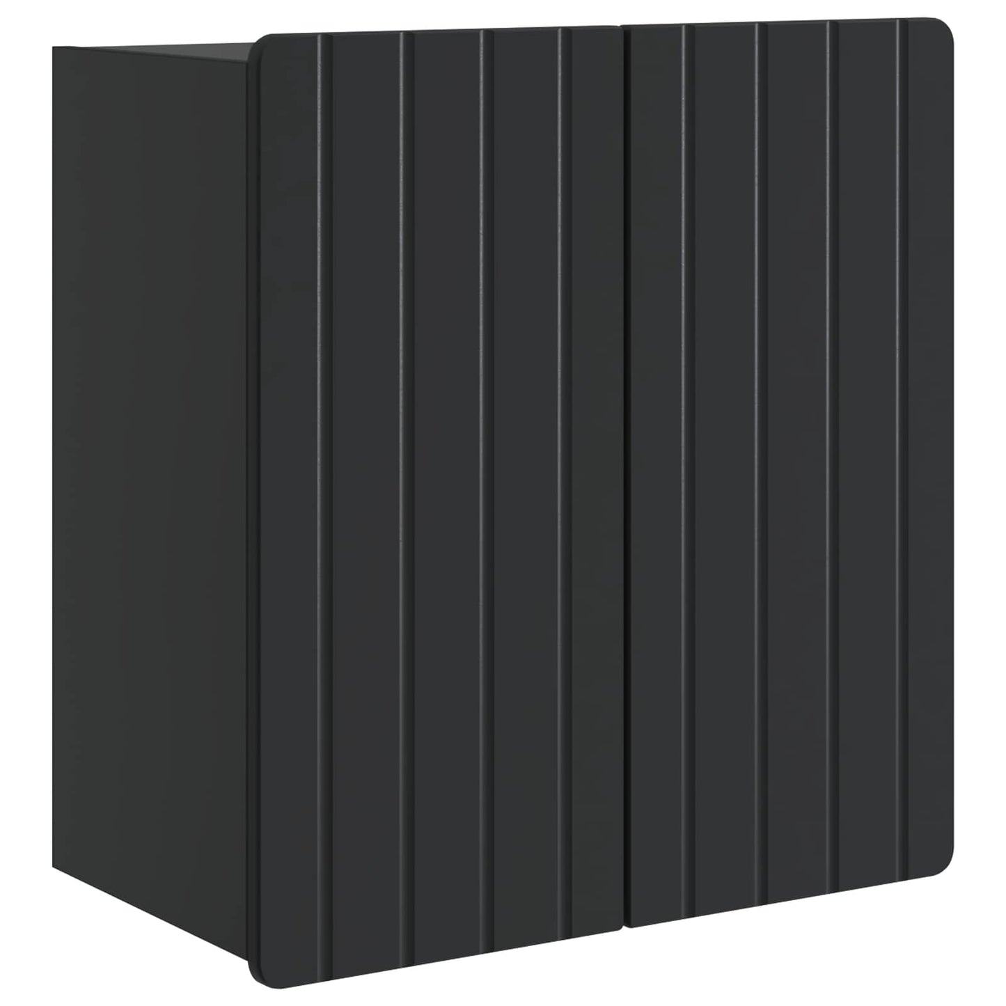vidaXL Wall-Mounted Cabinet Black 59 x 31 x 64 cm Engineered Wood