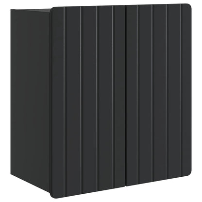 vidaXL Wall-Mounted Cabinet Black 59 x 31 x 64 cm Engineered Wood