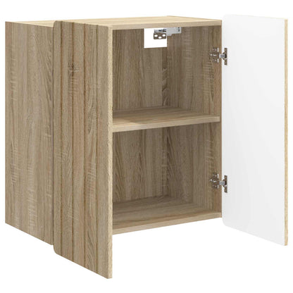 vidaXL Wall-Mounted Cabinet Sonoma Oak 59 x 31 x 64 cm Engineered Wood