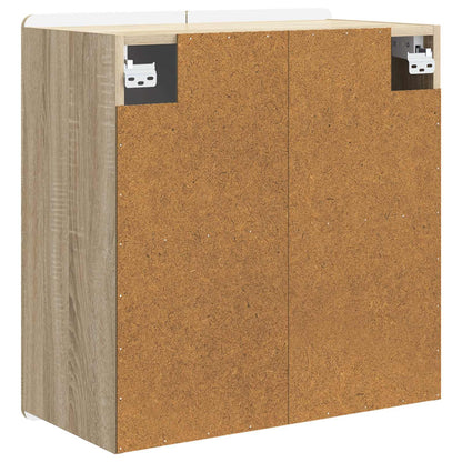 vidaXL Wall-Mounted Cabinet Sonoma Oak 59 x 31 x 64 cm Engineered Wood