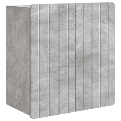vidaXL Wall-Mounted Cabinet Concrete Grey 59 x 31 x 64 cm