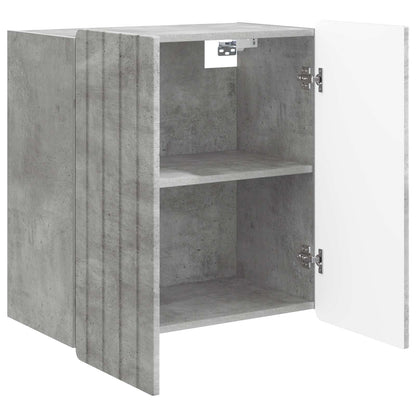 vidaXL Wall-Mounted Cabinet Concrete Grey 59 x 31 x 64 cm