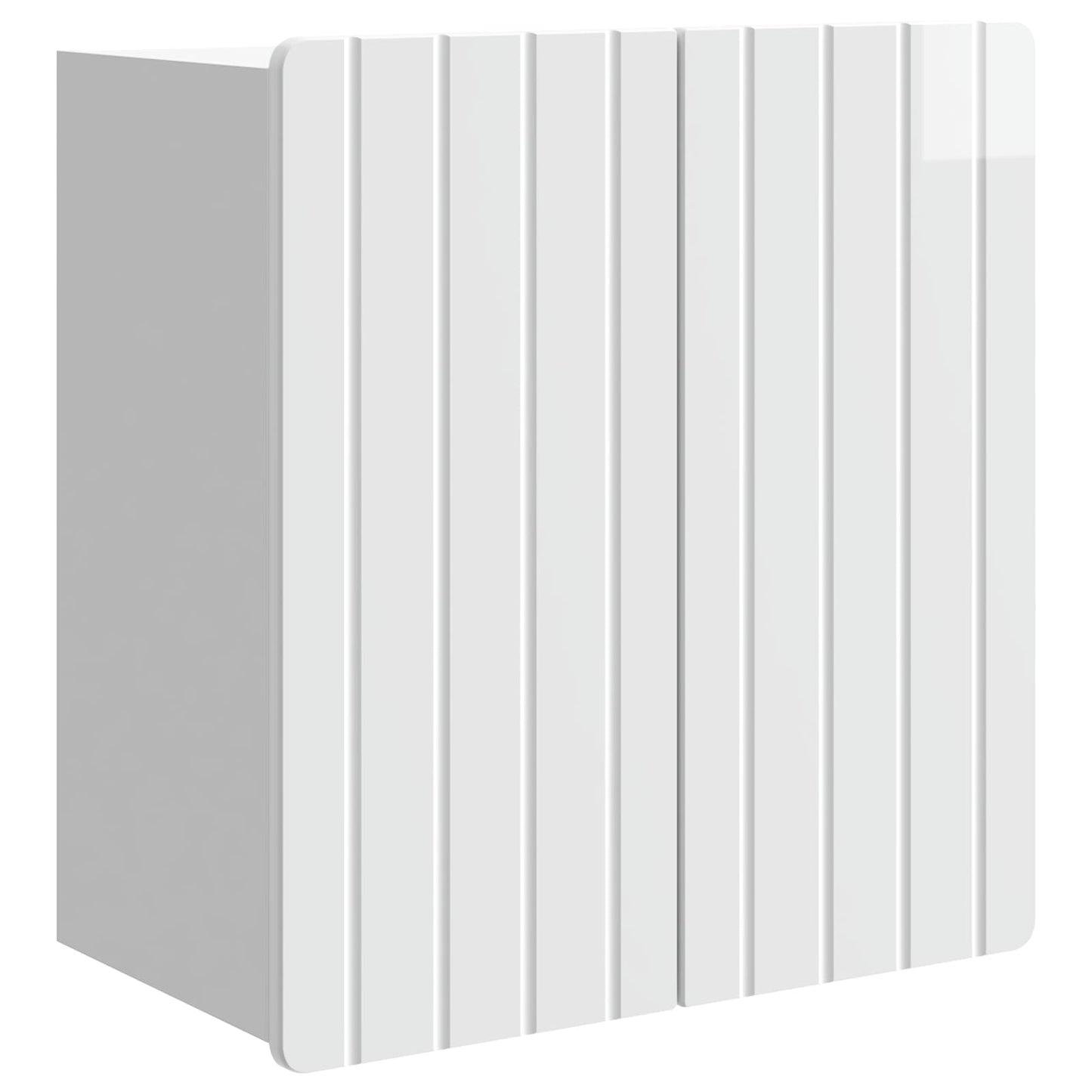 vidaXL Wall-Mounted Cabinet High Gloss White 59 x 31 x 64 cm