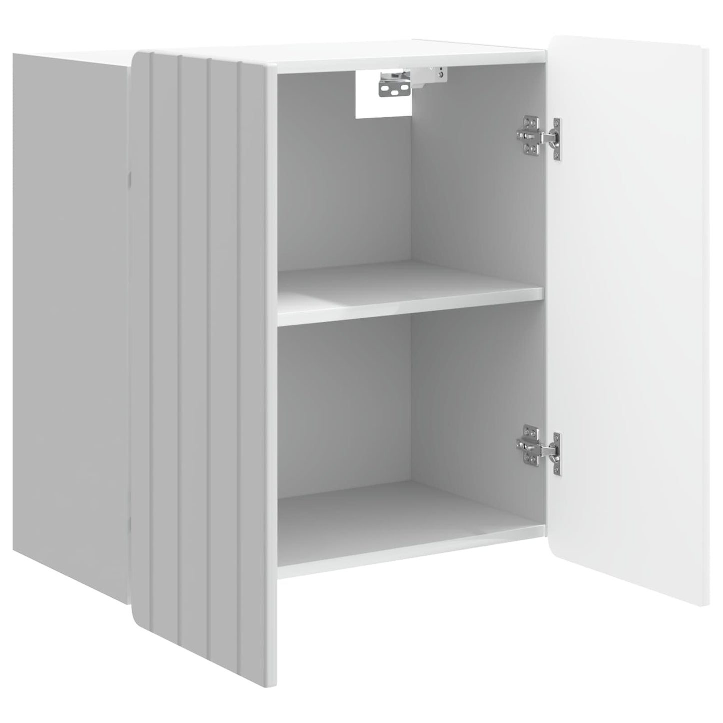 vidaXL Wall-Mounted Cabinet High Gloss White 59 x 31 x 64 cm